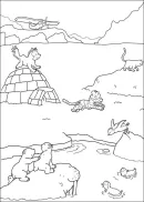Lars de kleine ijsbeer kleurplaat 6